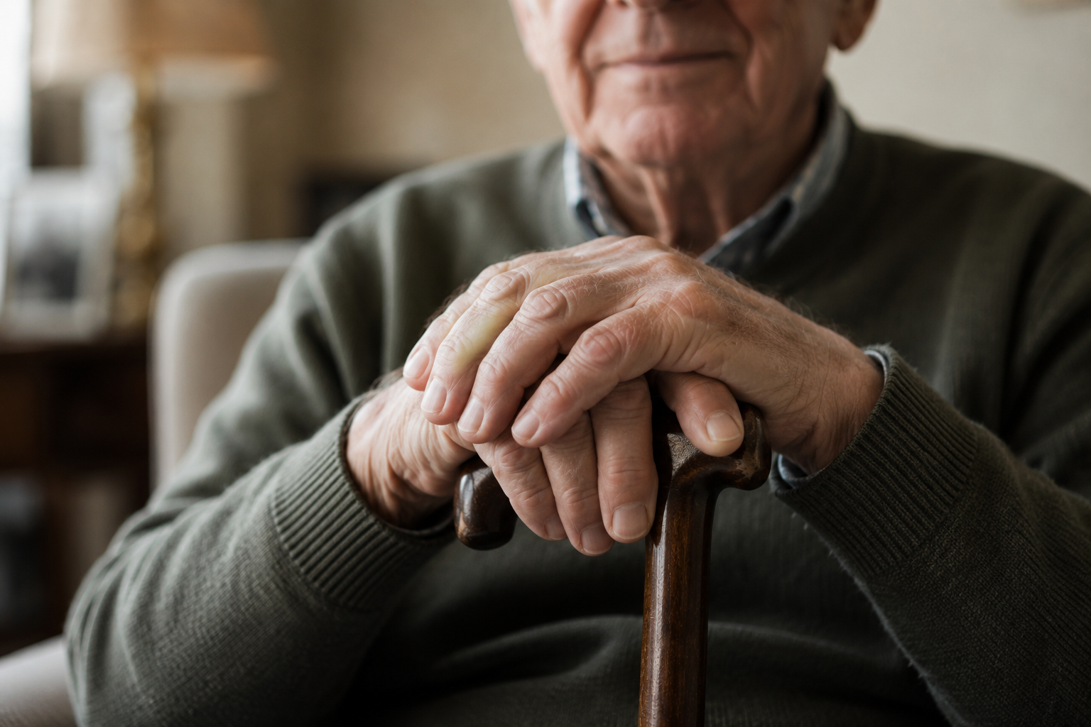 A healthcare advocate reviewing paperwork with a senior client